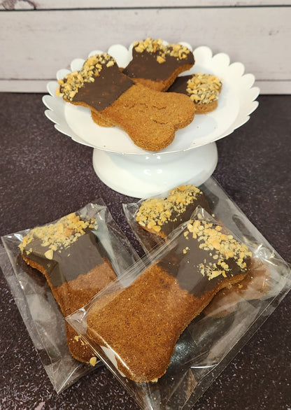 Fido's Frosted Carob Cookies~1 large cookie~Carob dipped