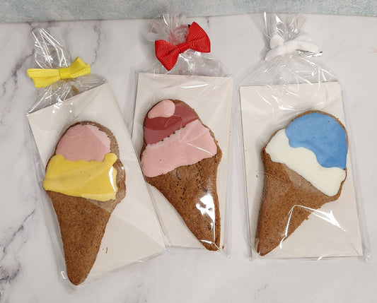 Ice Cream Cone Dog Cookie